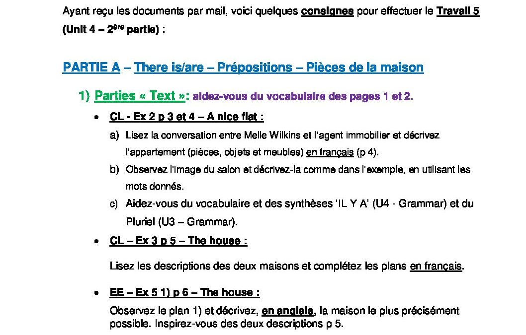 1CA.Anglais.Travail 5