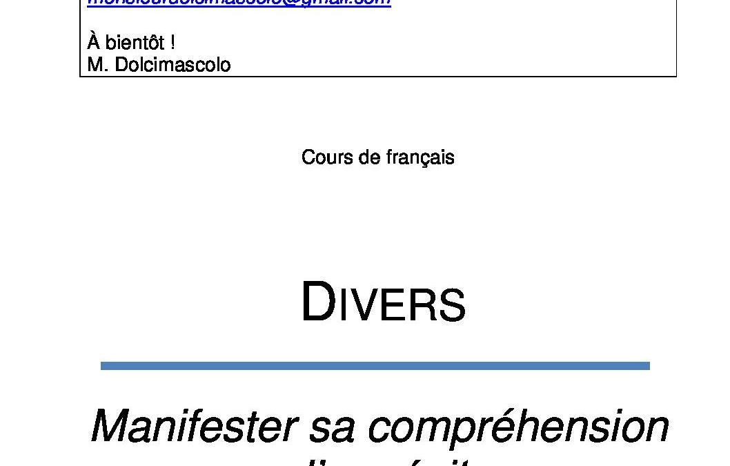 3TSB1.français – Manifester sa compréhension d’un récit (version dyslexie)