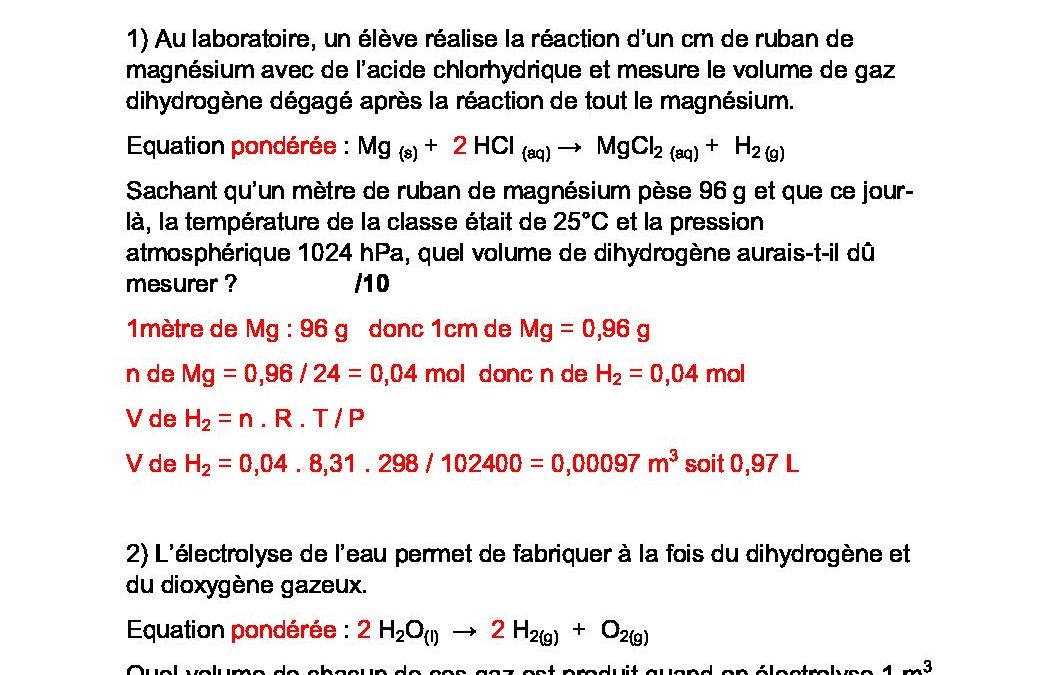 4 SA Chimie appliquee Correctif Controle formatif covid 19-31032020