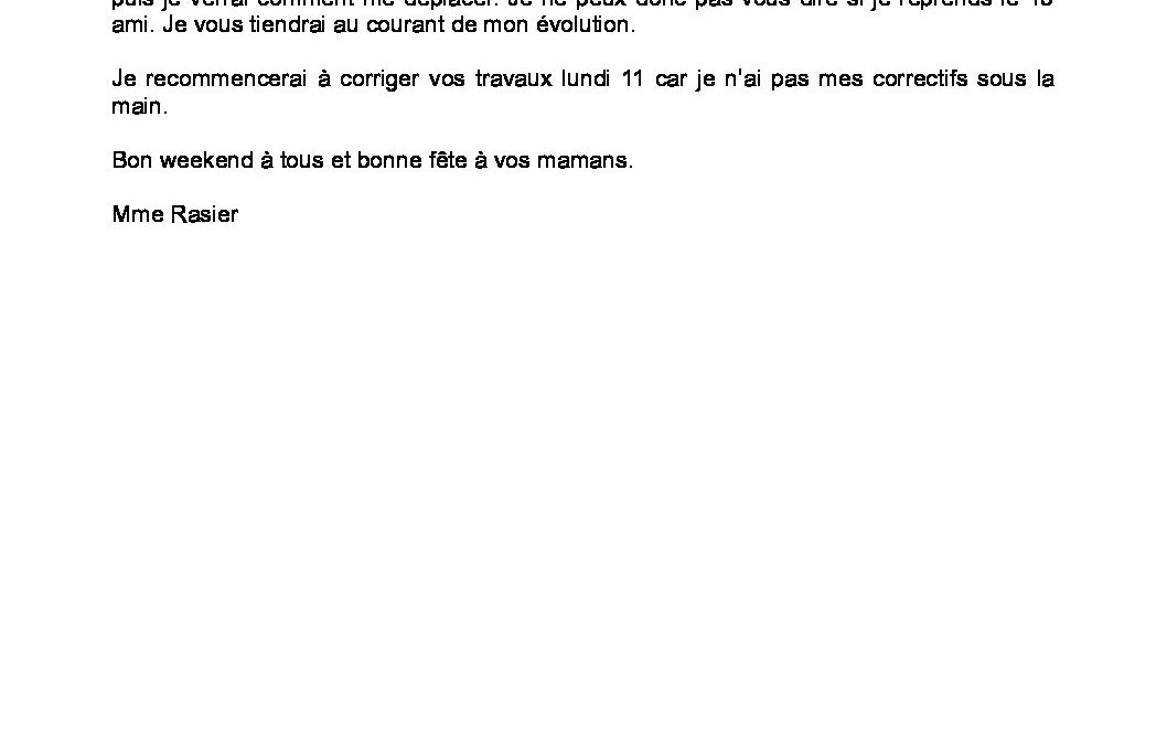 4G. français courrier urgent