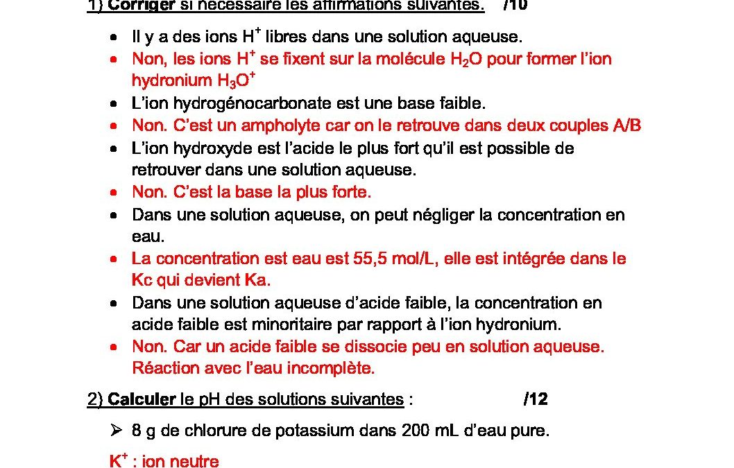 6 SA Chimie appliquée Correctif controle formatif covid 19-31032020