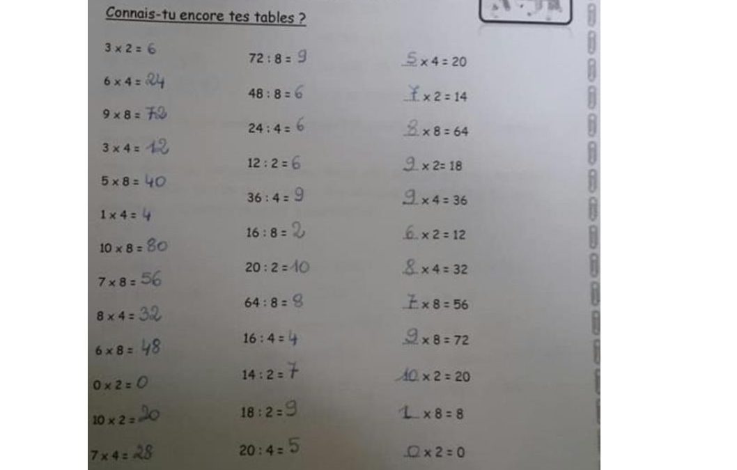 P5 – Dossier math – CORRECTIF