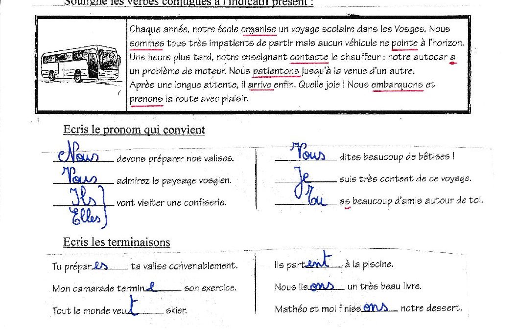 correctifs des derniers travaux 1